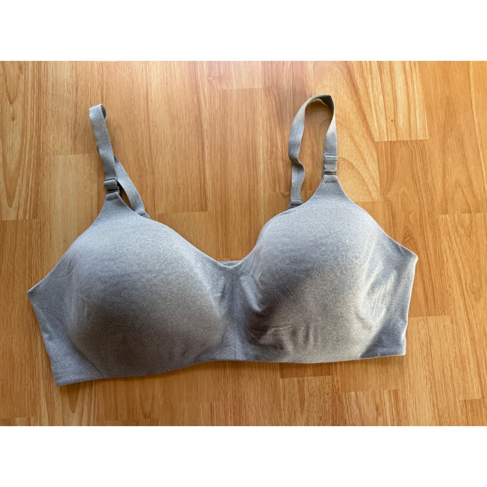 Torrid Curve 44DDD/F  Gray Wireless Lightly Padded Full Coverage Bra 15566961